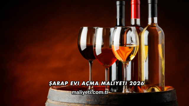 Şarap Evi Açma Maliyeti 2026