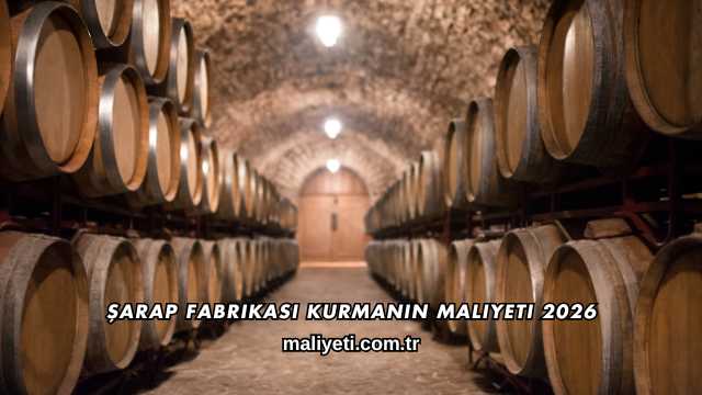 Şarap Fabrikası Kurmanın Maliyeti 2026
