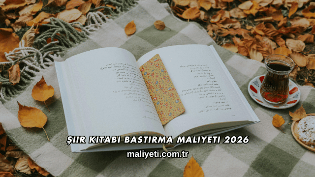 Şiir Kitabı Bastırma Maliyeti 2026