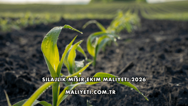 Silajlık Mısır Ekim Maliyeti 2026