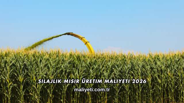 Silajlık Mısır Üretim Maliyeti 2026