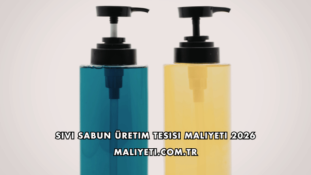 Sıvı Sabun Üretim Tesisi Maliyeti 2026
