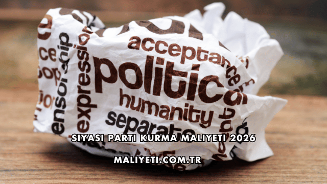 Siyasi Parti Kurma Maliyeti 2026