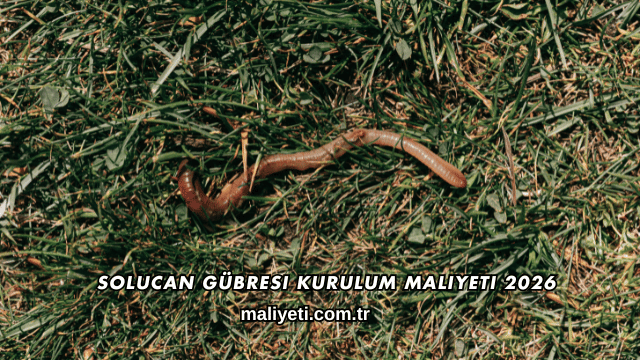 Solucan Gübresi Kurulum Maliyeti 2026