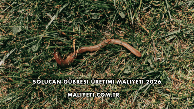 Solucan Gübresi Üretimi Maliyeti 2026