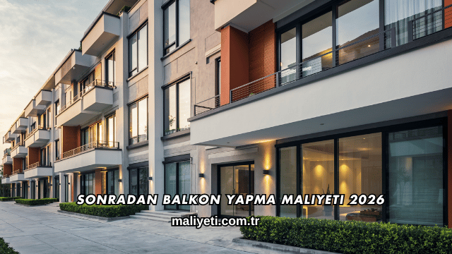 Sonradan Balkon Yapma Maliyeti 2026