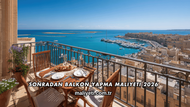 Sonradan Balkon Yapma Maliyeti 2026