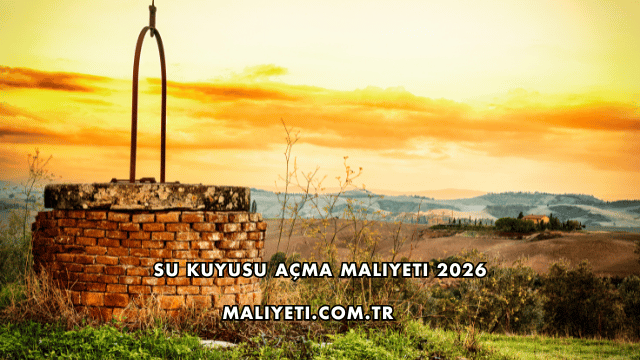 Su Kuyusu Açma Maliyeti 2026