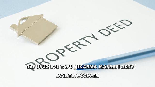 Tapusuz Eve Tapu Çıkarma Masrafı 2026