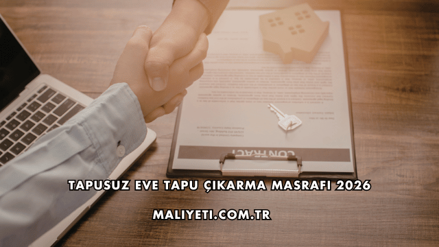 Tapusuz Eve Tapu Çıkarma Masrafı 2026