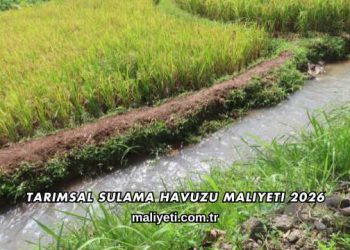 Tarımsal Sulama Havuzu Maliyeti 2026