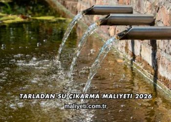 Tarladan Su Çıkarma Maliyeti 2026