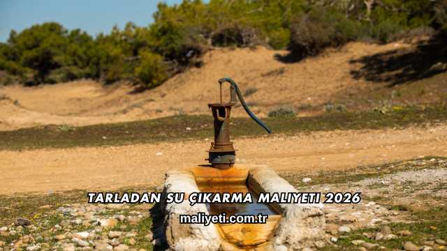 Tarladan Su Çıkarma Maliyeti 2026