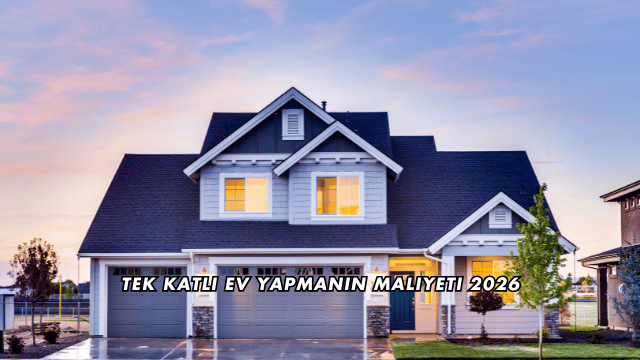 Tek Katlı Ev Yapmanın Maliyeti 2026