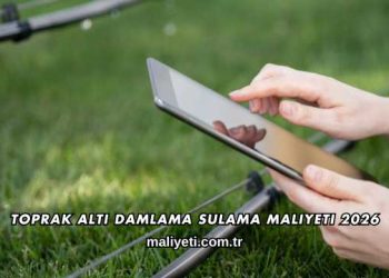 Toprak Altı Damlama Sulama Maliyeti 2026