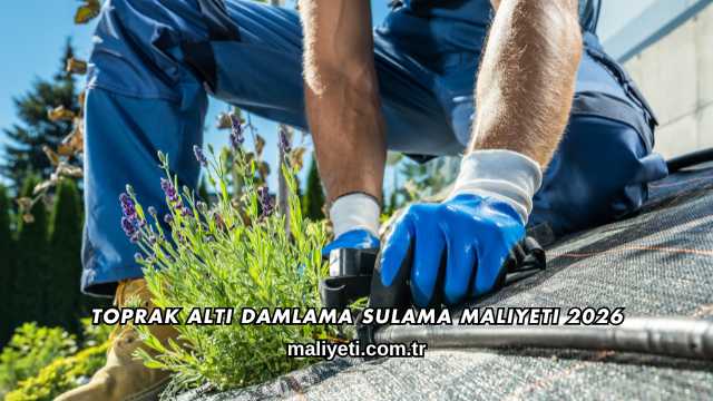 Toprak Altı Damlama Sulama Maliyeti 2026