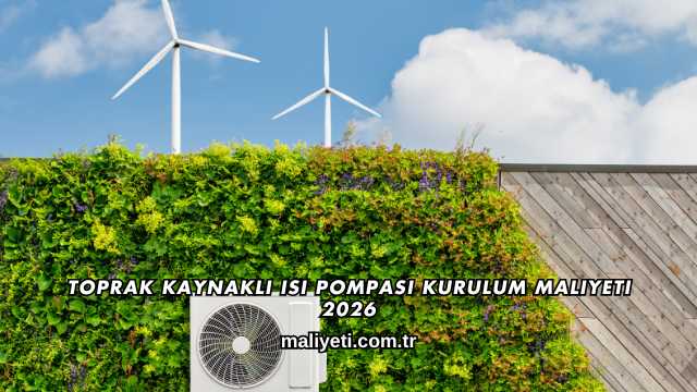 Toprak Kaynaklı Isı Pompası Kurulum Maliyeti 2026