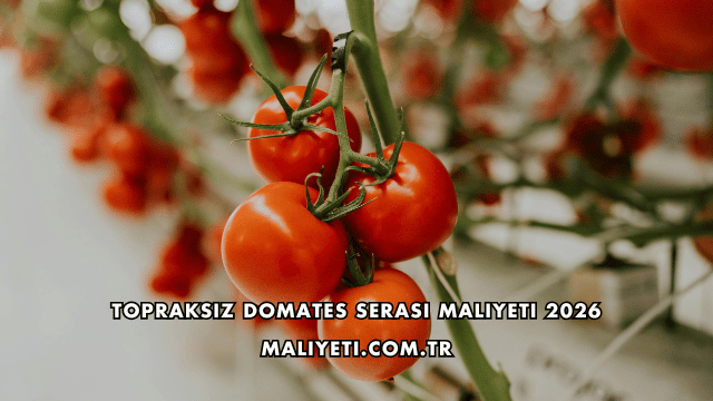 Topraksız Domates Serası Maliyeti 2026