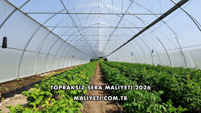 Topraksız Sera Maliyeti 2026