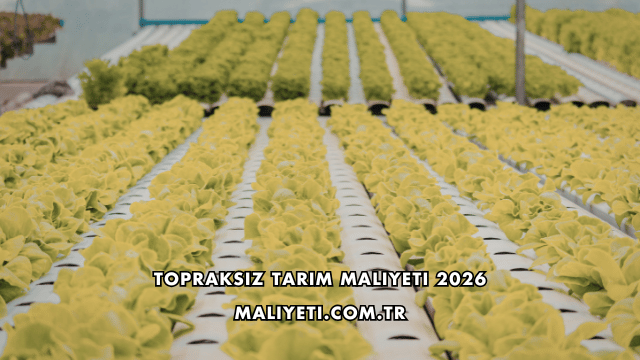 Topraksız Tarım Maliyeti 2026