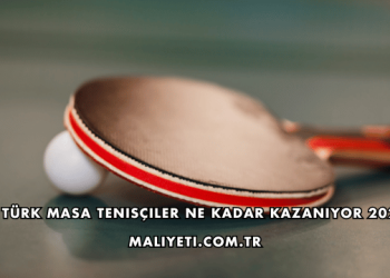 Türk Masa Tenisçiler Ne Kadar Kazanıyor 2026