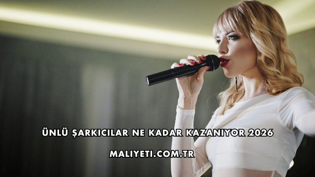 Ünlü Şarkıcılar Ne Kadar Kazanıyor 2026