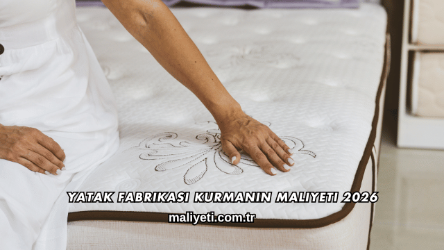 Yatak Fabrikası Kurmanın Maliyeti 2026