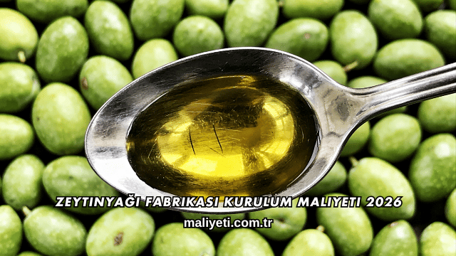 Zeytinyağı Fabrikası Kurulum Maliyeti 2026