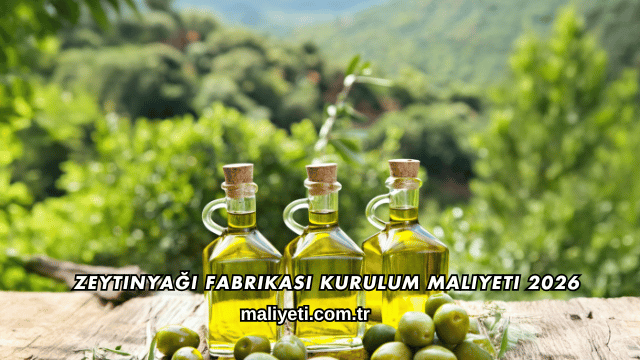 Zeytinyağı Fabrikası Kurulum Maliyeti 2026